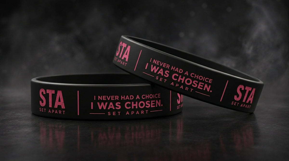 SET APART — Black & Pink Wristband