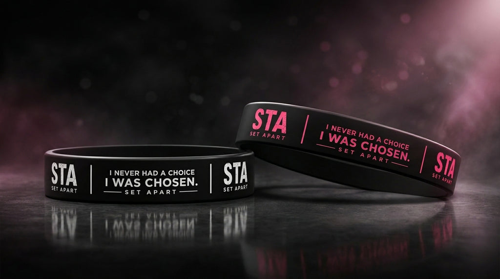 SET APART — Black & Pink Wristband
